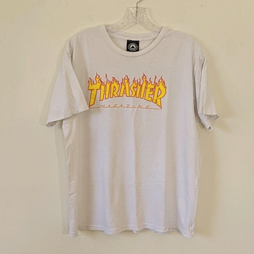 Thrasher Flame Graphic T Shirt